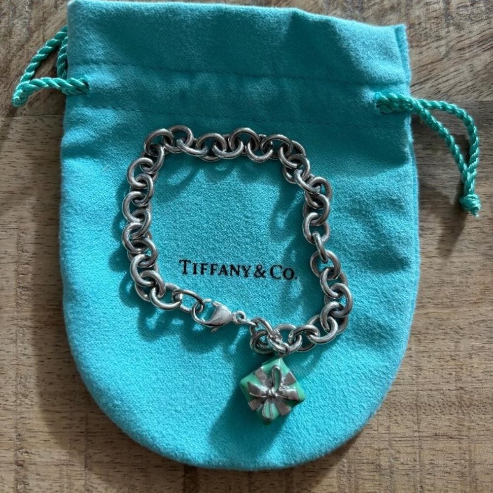 Tiffany & Co. Silver Bracelet with Tiffany Gift Charm